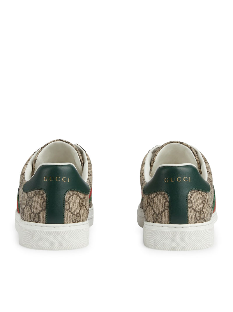 GUCCI ACE MEN`S SNEAKER WITH WEB DETAIL