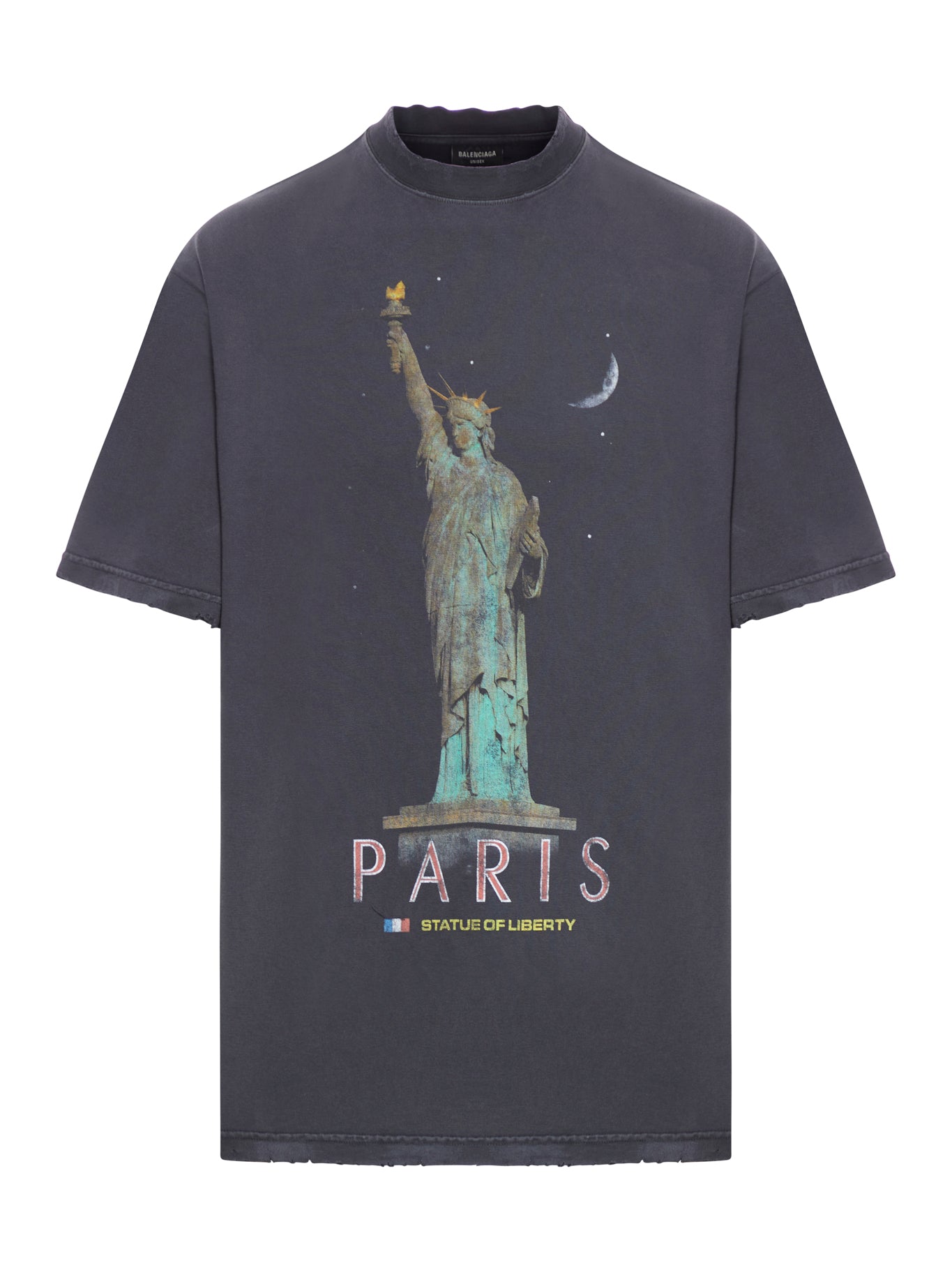 PARIS LIBERTY MEDIUM FIT T-SHIRT IN BLACK