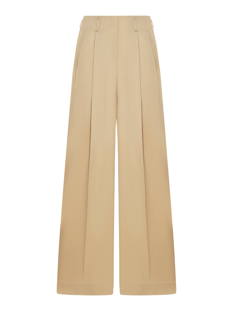 Women`s wool gabardine trousers