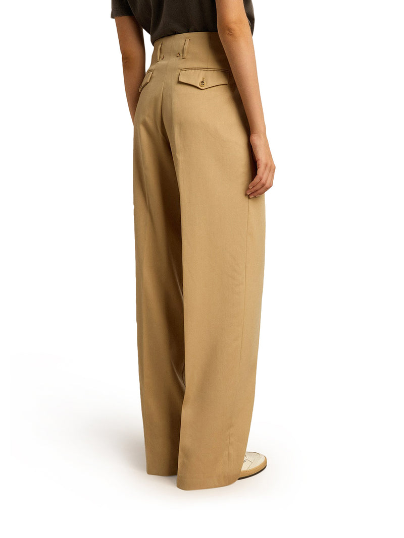 Women`s wool gabardine trousers