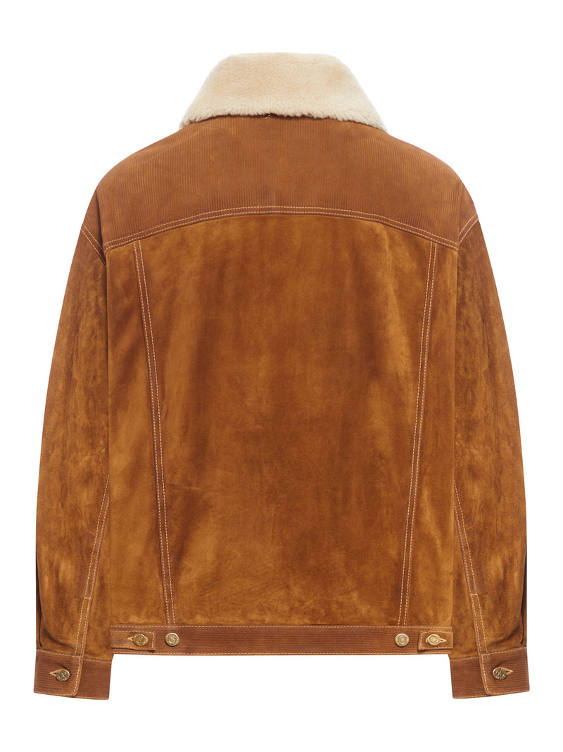 leather and shearling jacket