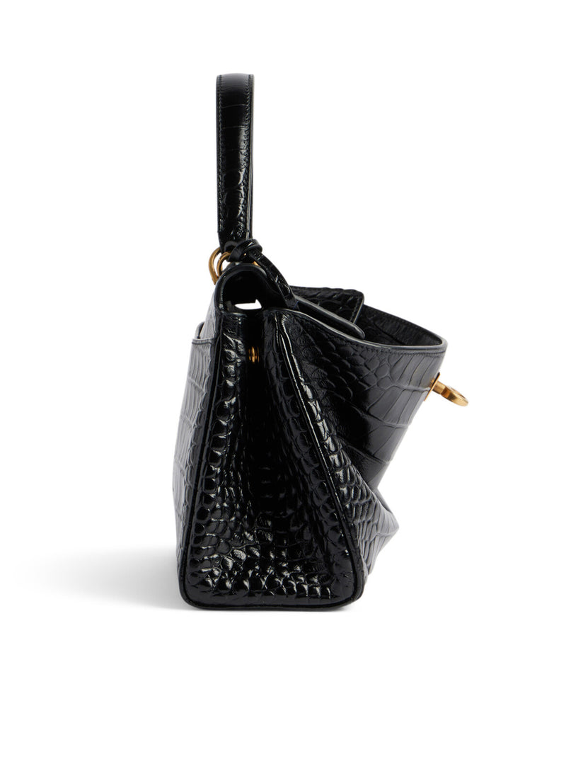 WOMEN`S RODEO MINI CROCODILE BAG IN BLACK