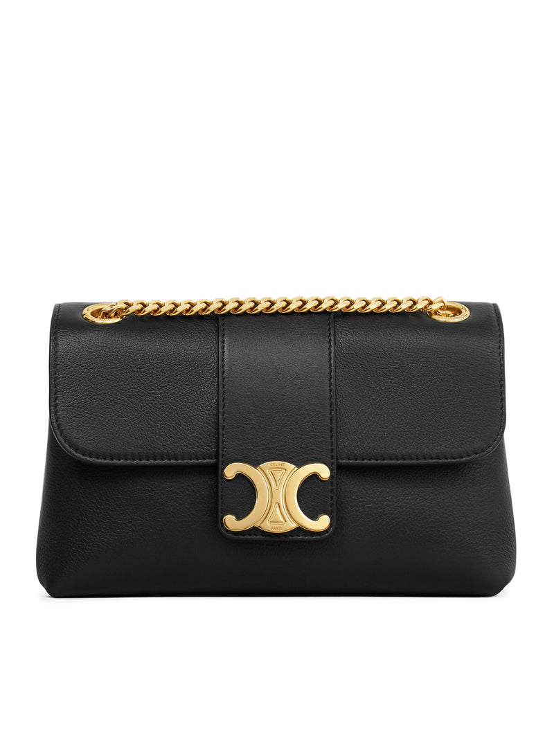 CELINE VICTOIRE TEEN BAG IN SOFT BLACK CALF LEATHER