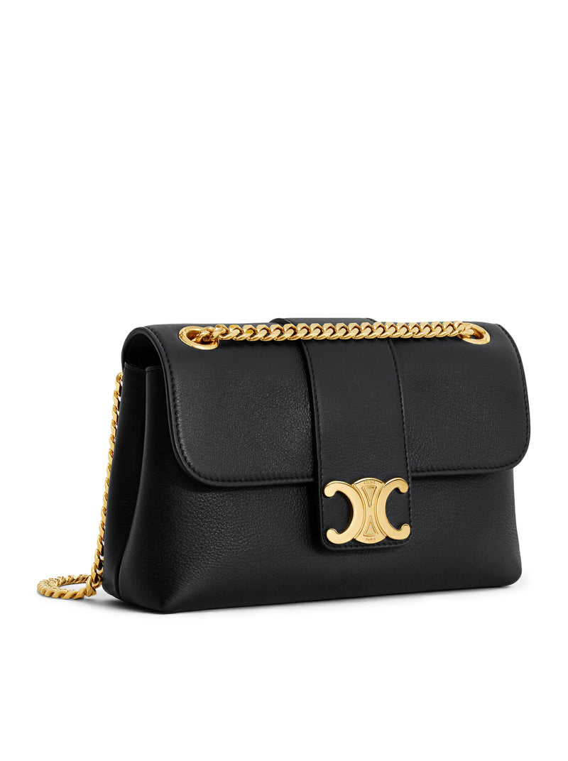 CELINE VICTOIRE TEEN BAG IN SOFT BLACK CALF LEATHER