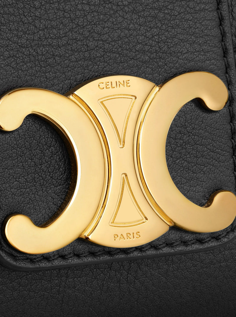 CELINE VICTOIRE TEEN BAG IN SOFT BLACK CALF LEATHER