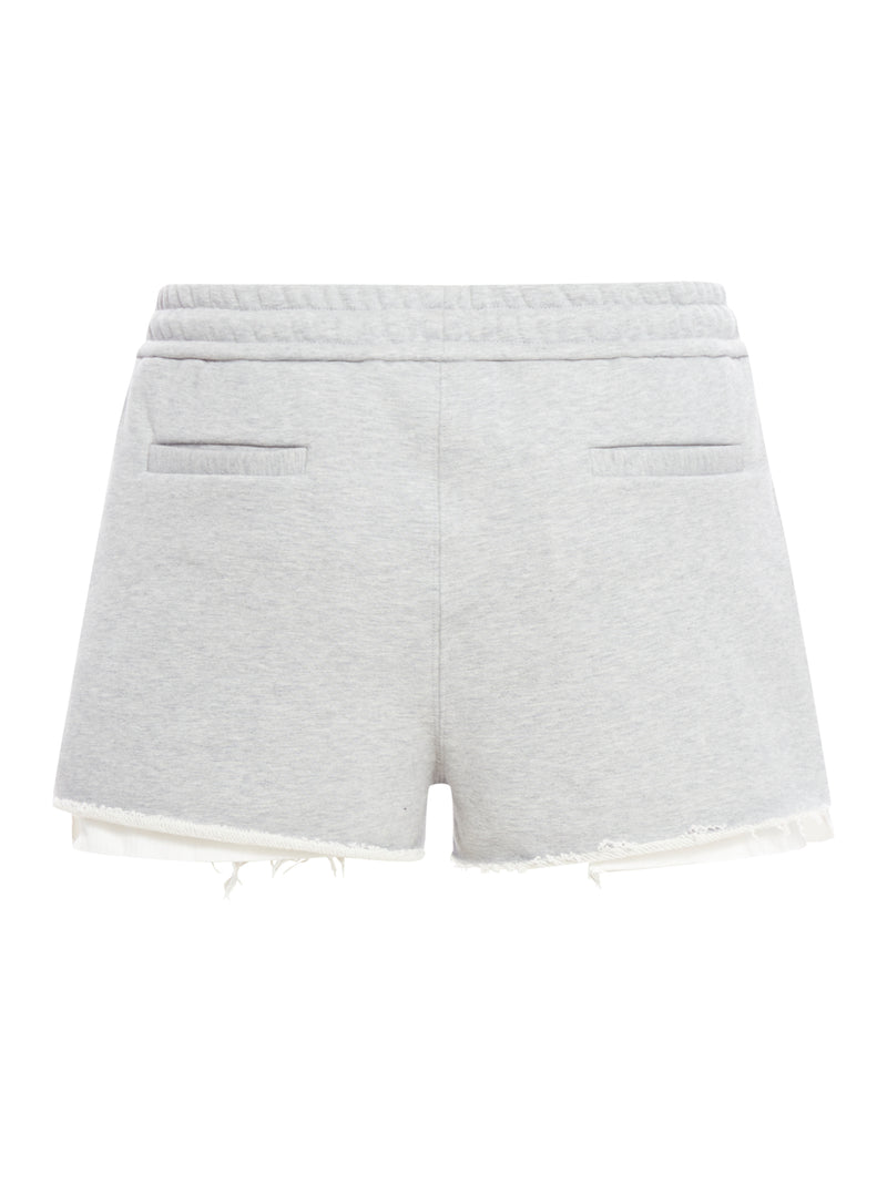 Cotton fleece shorts