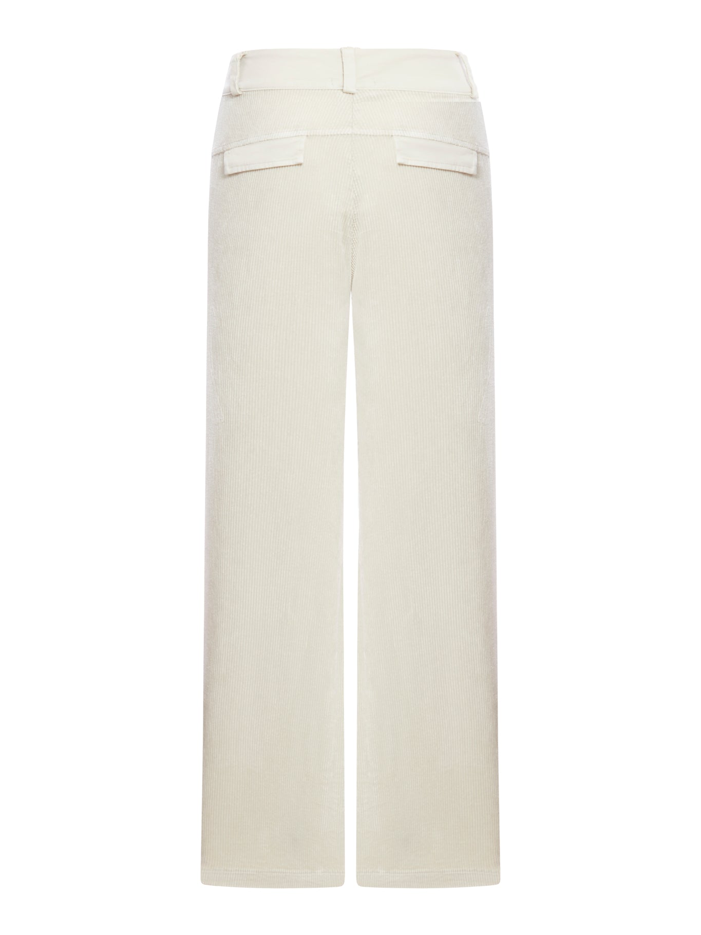 Palazzo trousers in stretch cotton and viscose corduroy