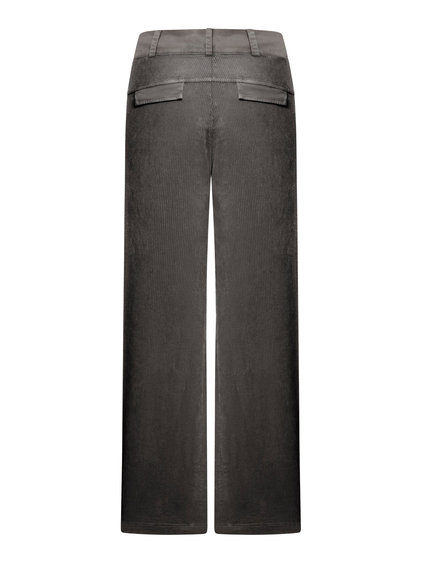 Palazzo trousers in stretch cotton and viscose corduroy