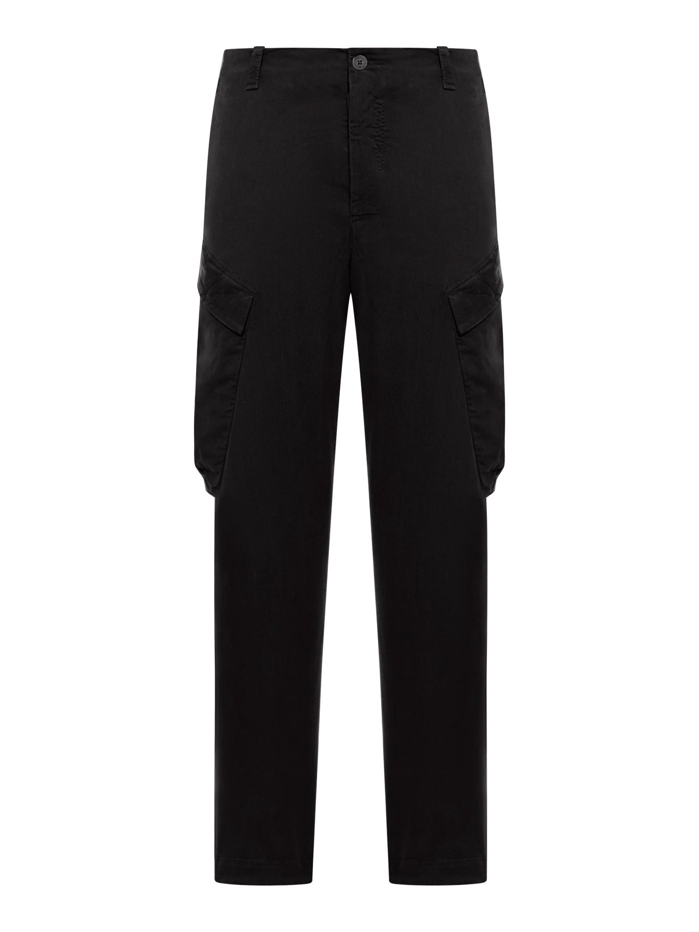 Regular fit cargo trousers in tencell and modal stretch frosted