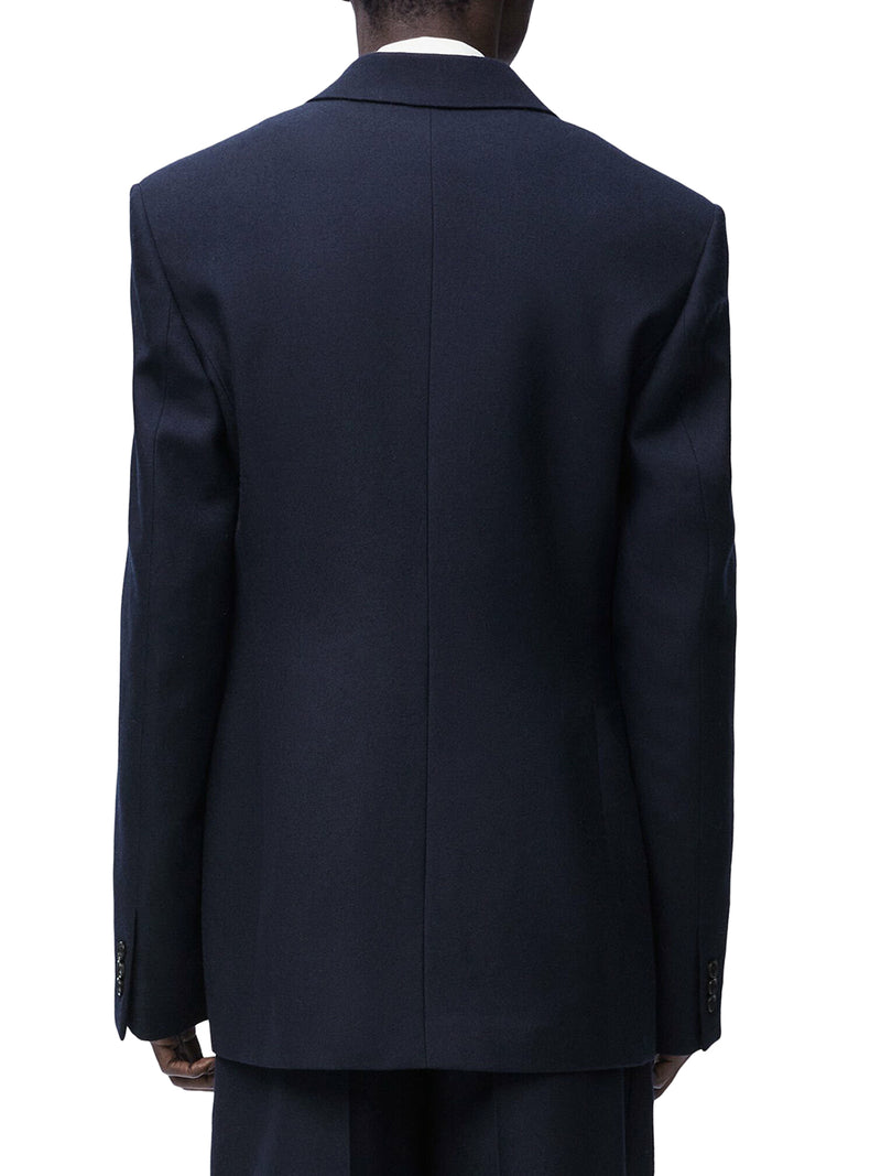 Double-breasted wool jacket