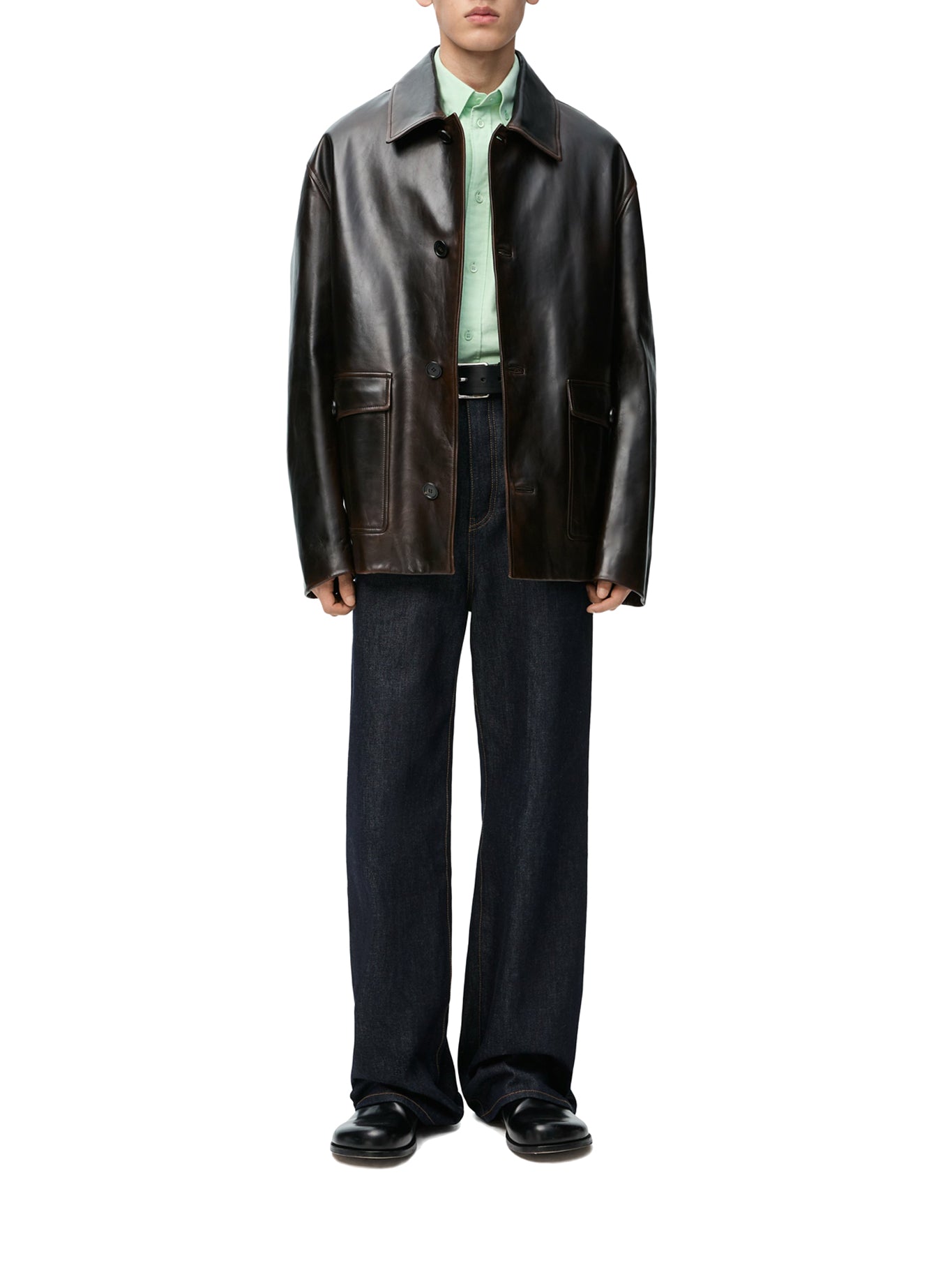 Calfskin nappa jacket