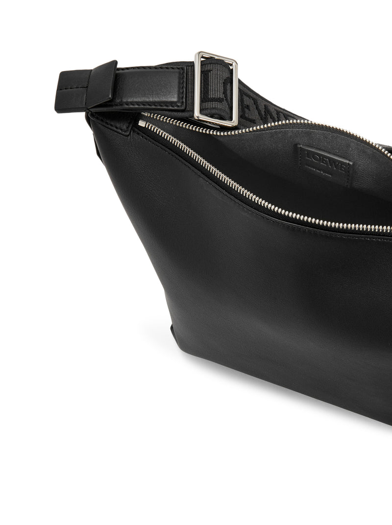 SMALL CUBI SHOULDER BAG IN SMOOTH CALFSKIN AND JACQUARD