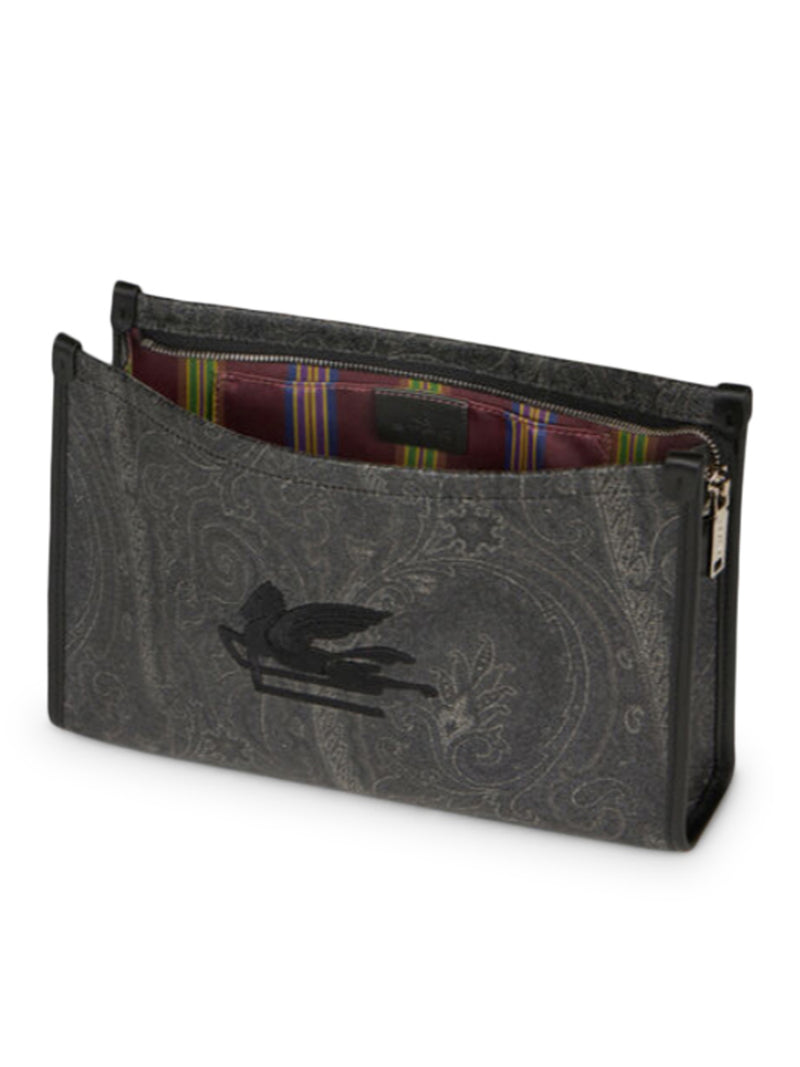 LARGE PAISLEY POUCH WITH PEGASO