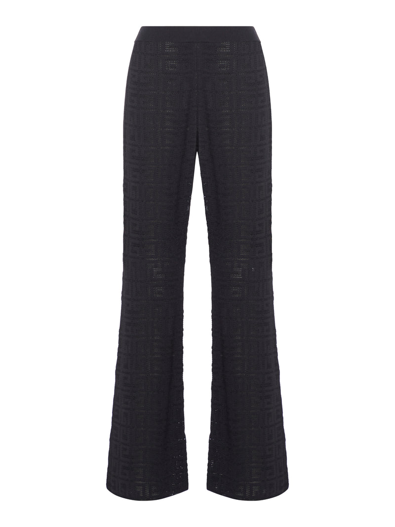 Flare pants in 4G jacquard