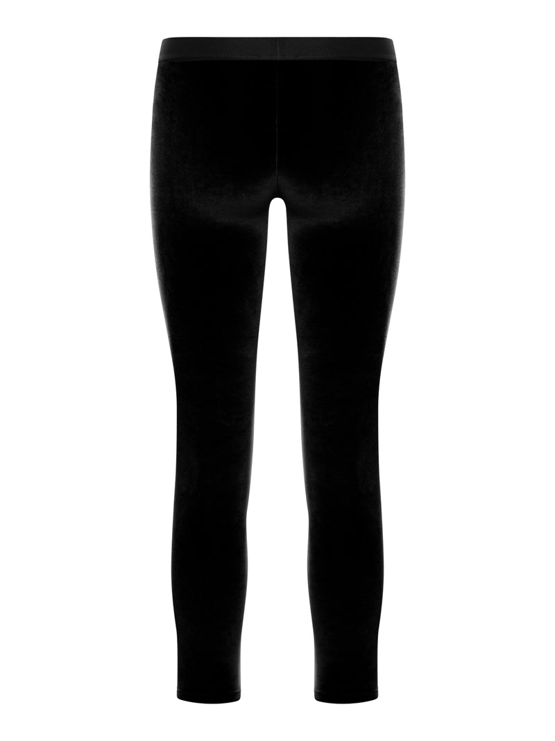 velvet Leggings with logo band