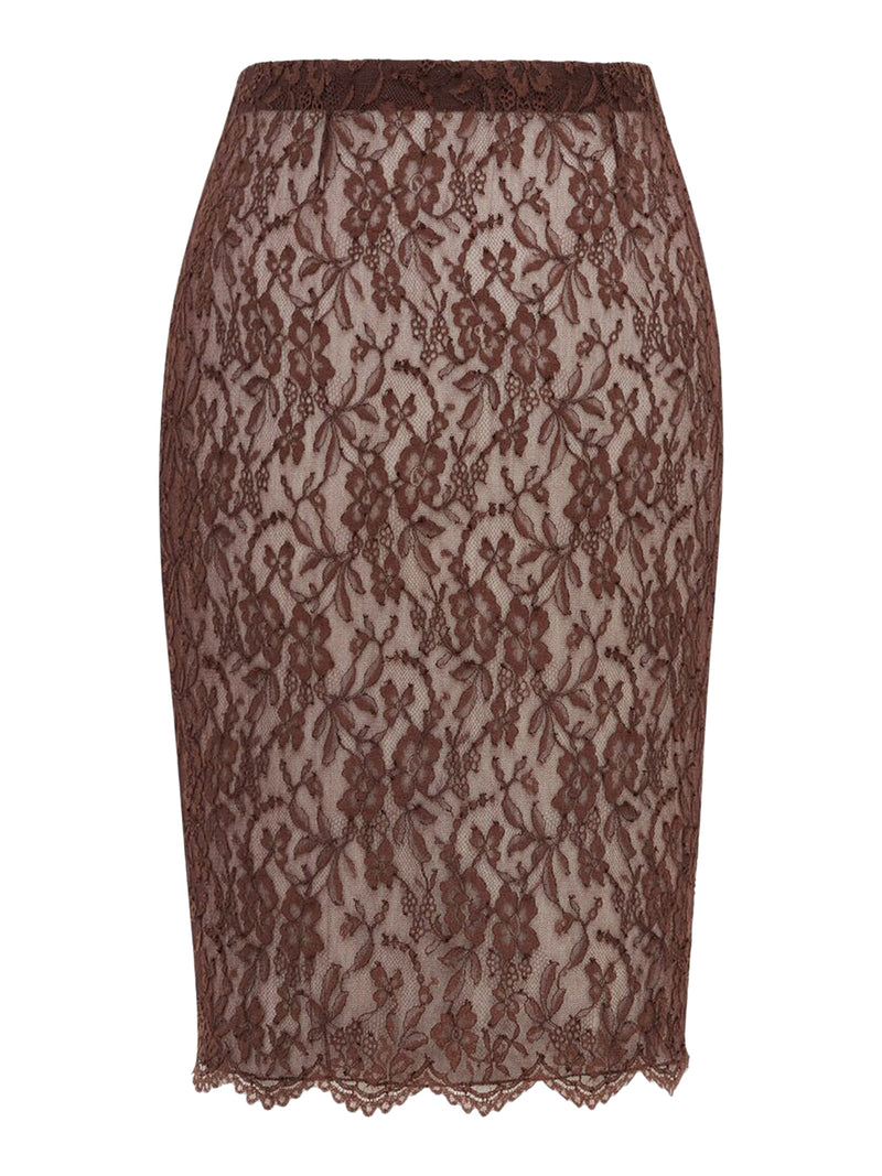 LACE PENCIL SKIRT