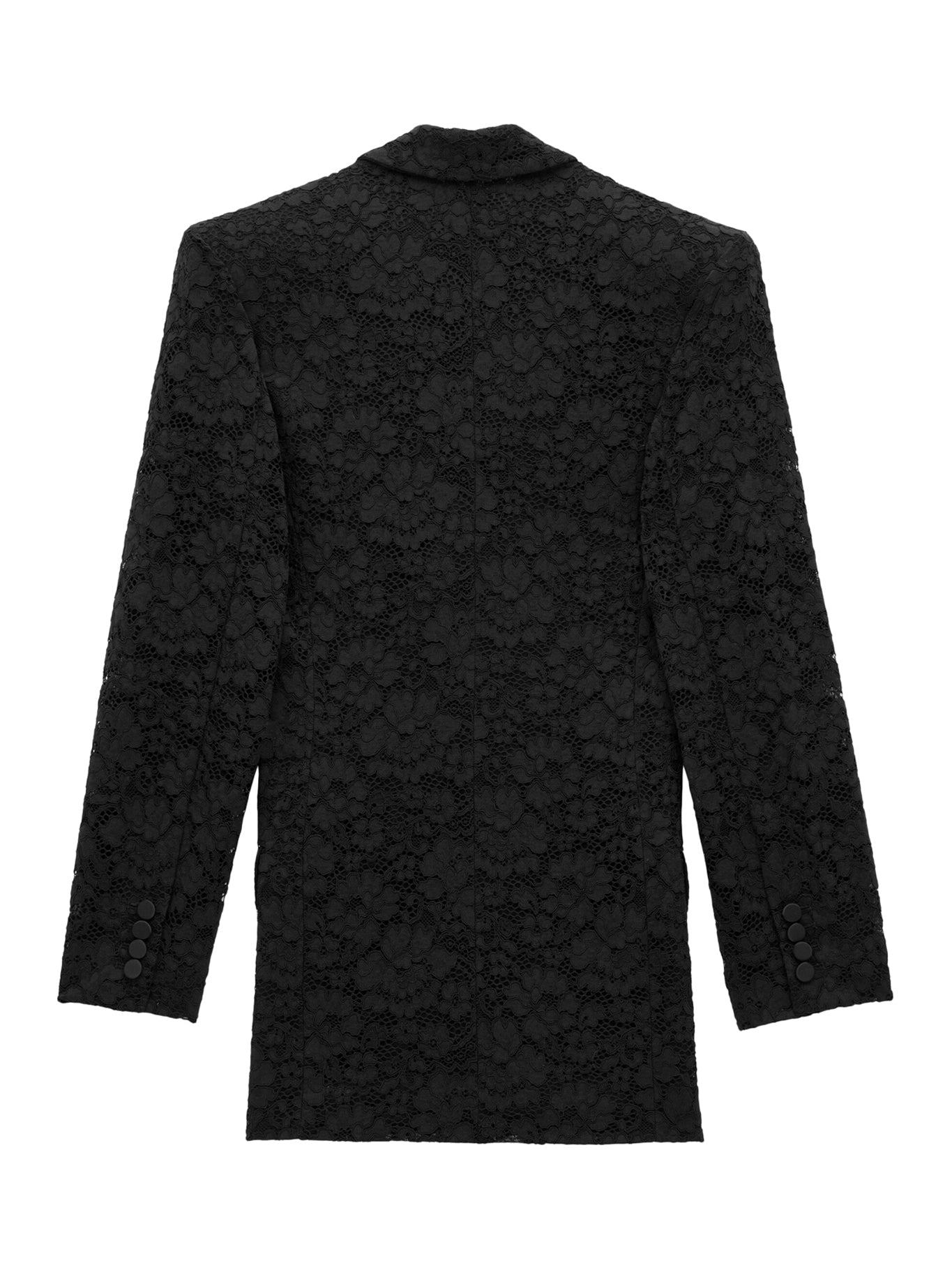 GUIPURE LACE TUXEDO JACKET