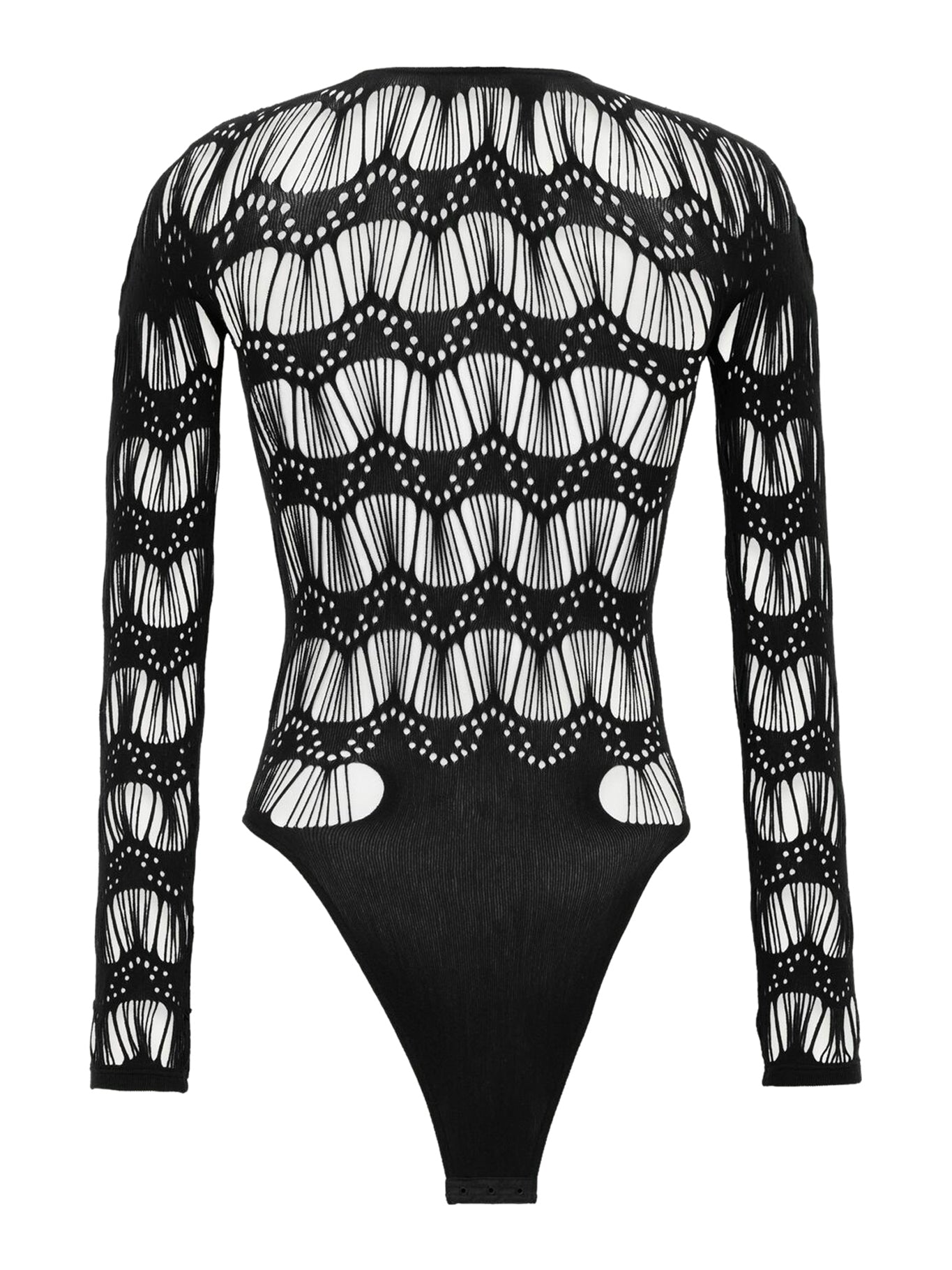 PERFORATED JERSEY BODYSUIT