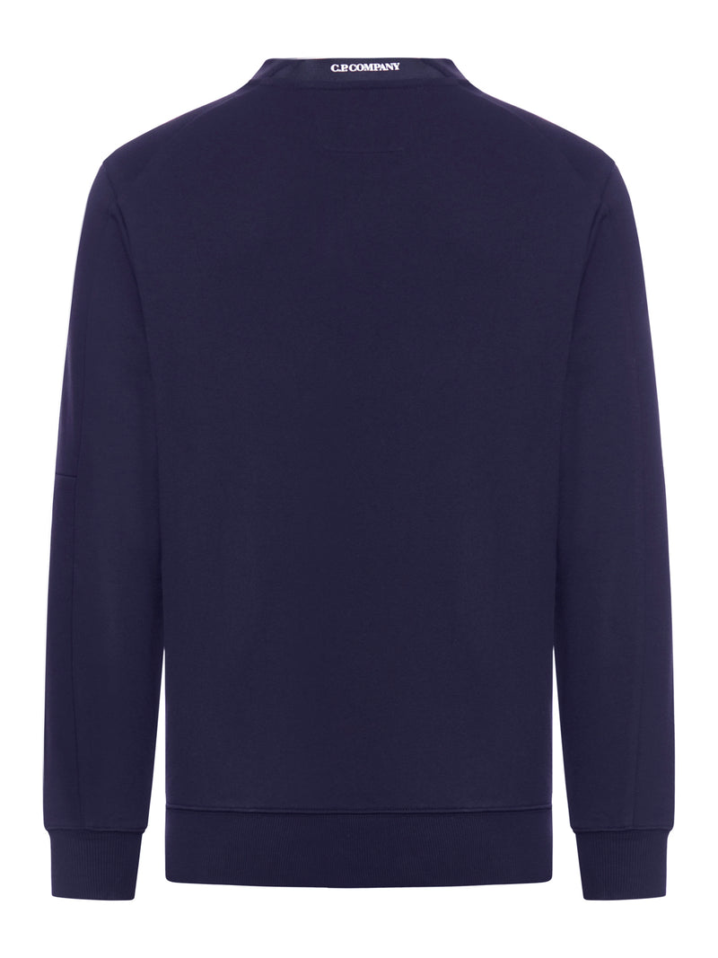 Crew-neck cotton jumper