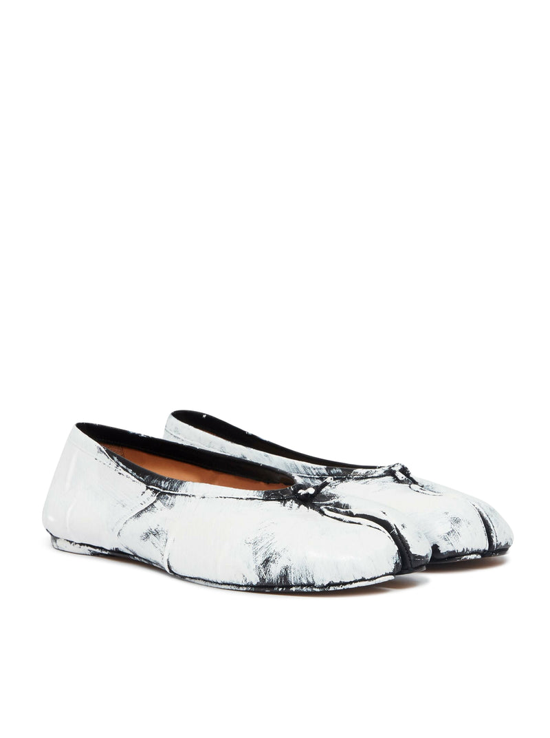 HAND-PAINTED TABI BALLET FLAT IN NAPPA
