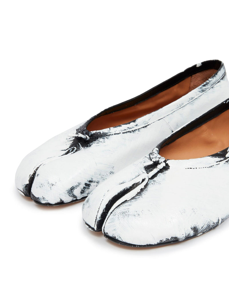 HAND-PAINTED TABI BALLET FLAT IN NAPPA