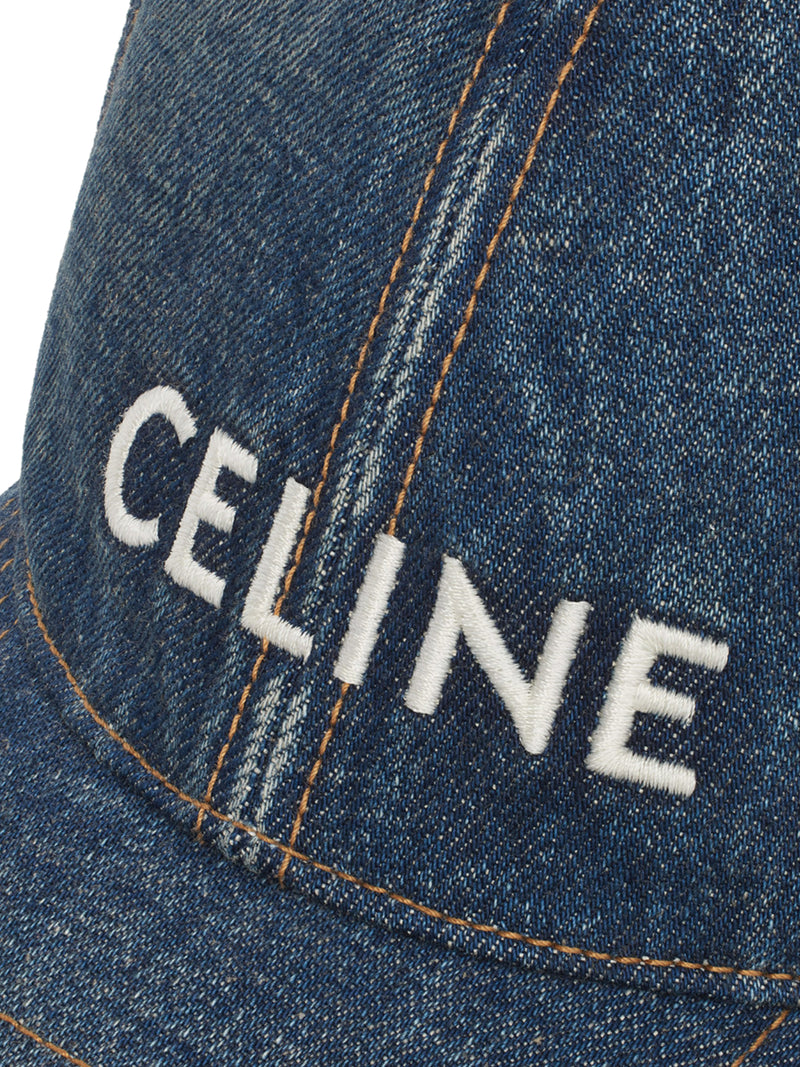 CELINE BASEBALL HAT WITH TRAIL WASH TRAIL WASHING