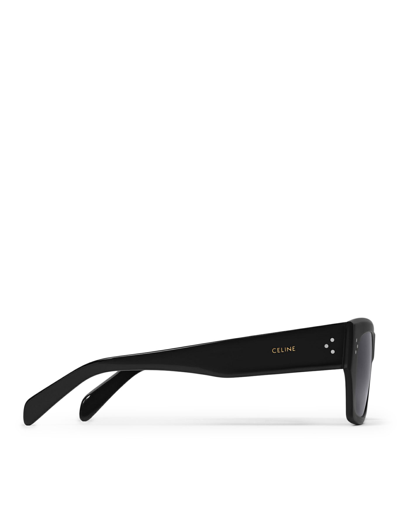 BLACK FRAME 55 SUNGLASSES IN BLACK ACETATE