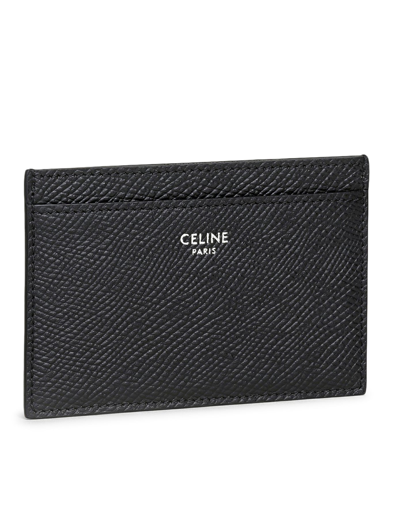 CARD HOLDER IN GRAINED CALFSKIN BLACK