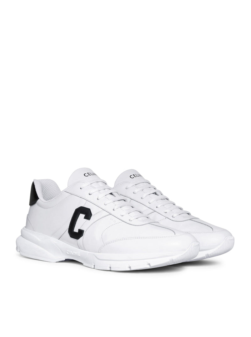 CELINE RUNNER CR-02 LOW LACE-UP SNEAKER IN CALFSKIN