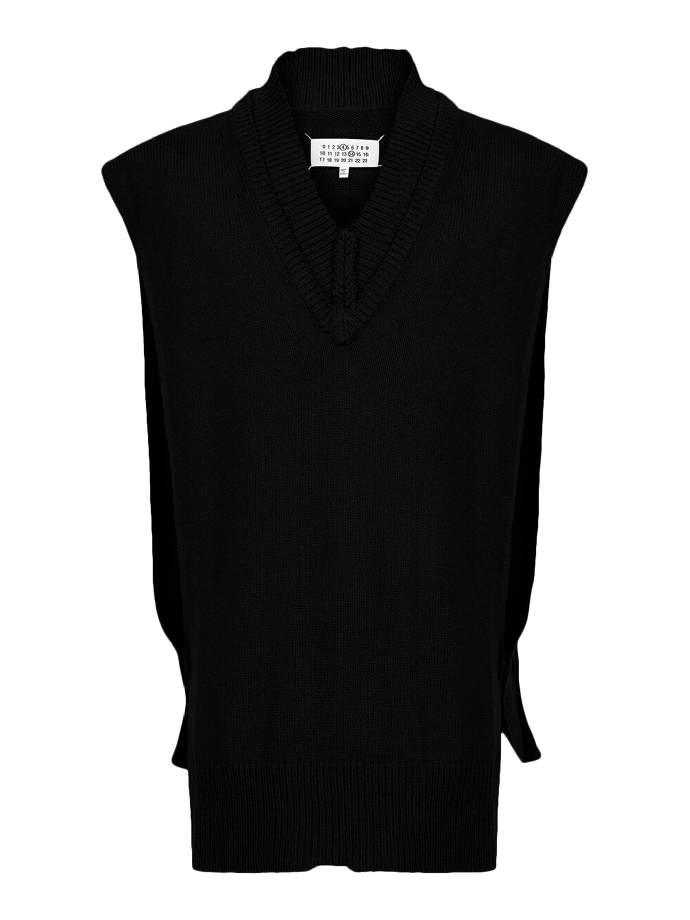 V-neck layered vest