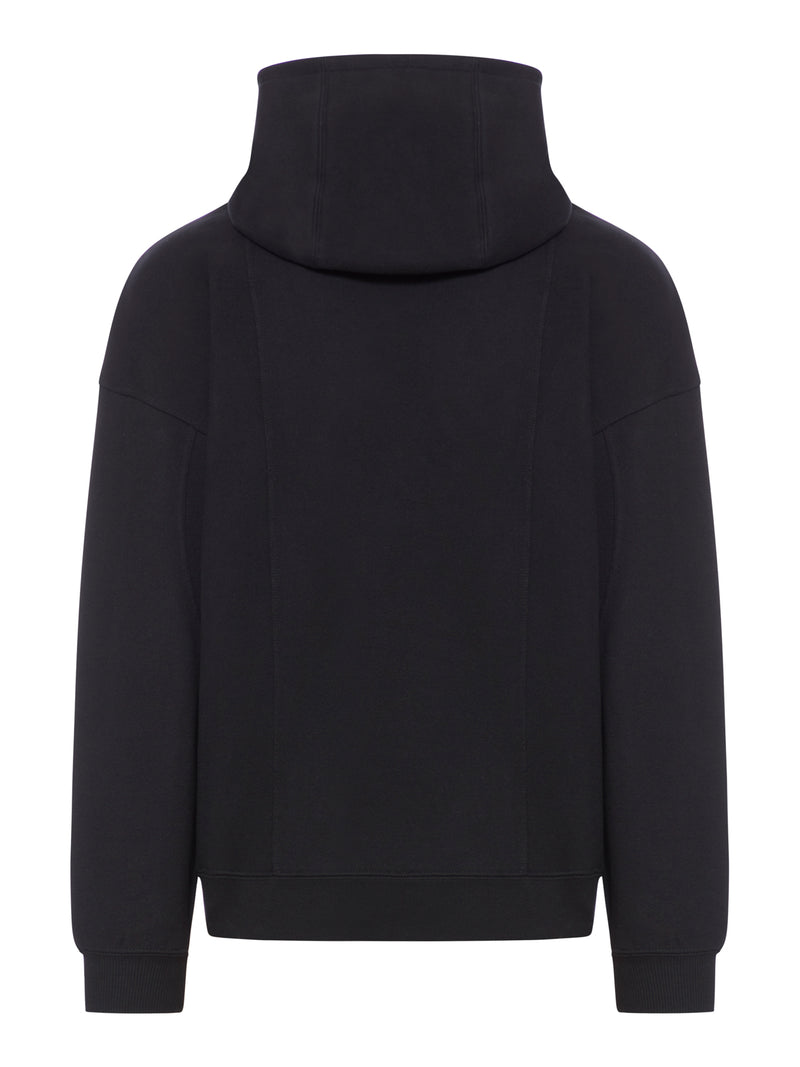 SAINT LAURENT HOODIE WITH HALF ZIP