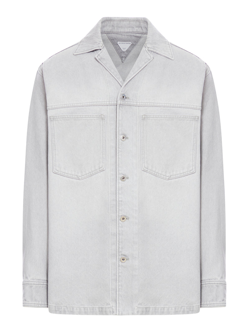 Light Grey Wash Denim Shirt