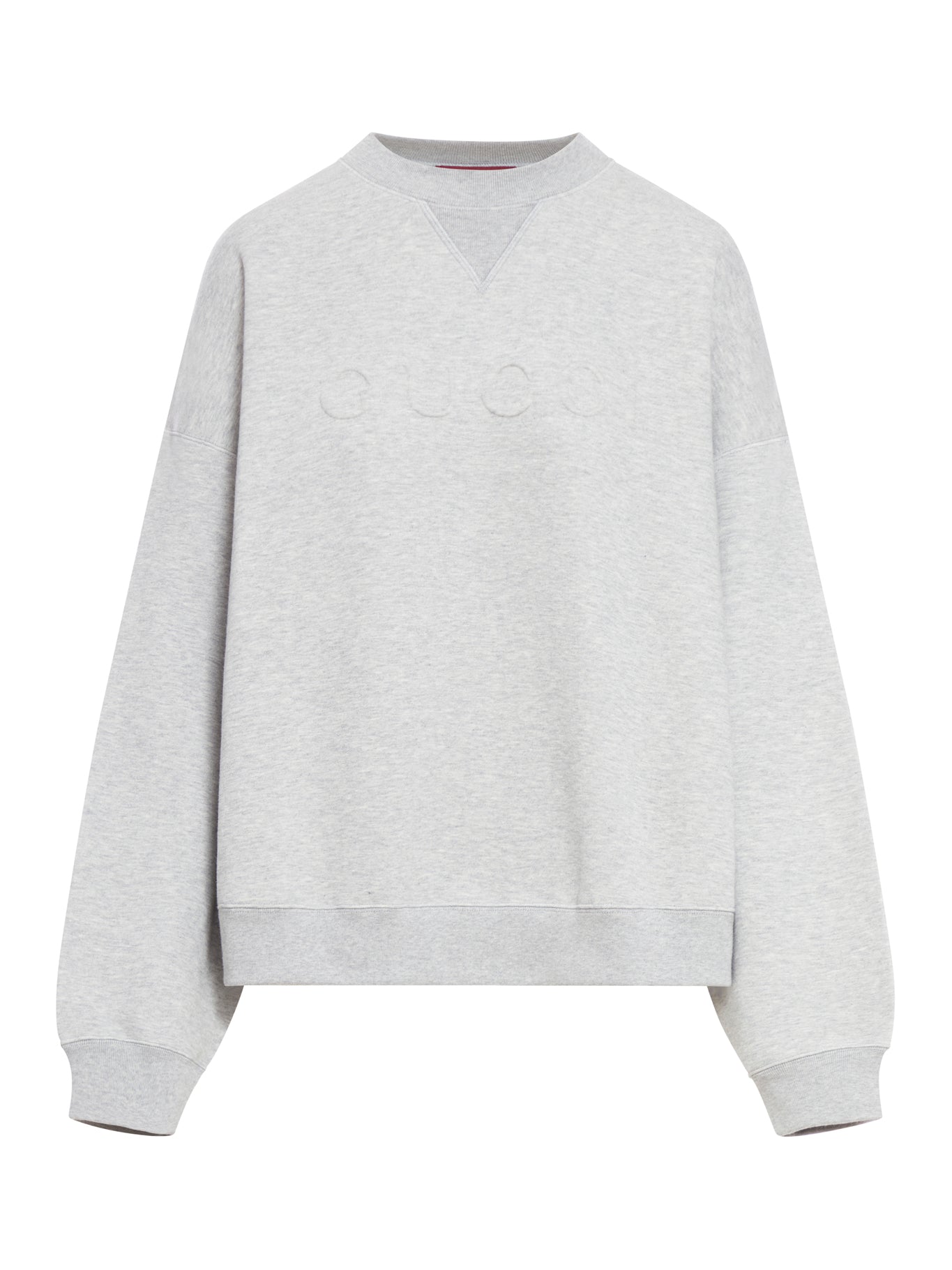 EMBOSSED COTTON JERSEY SWEATSHIRT