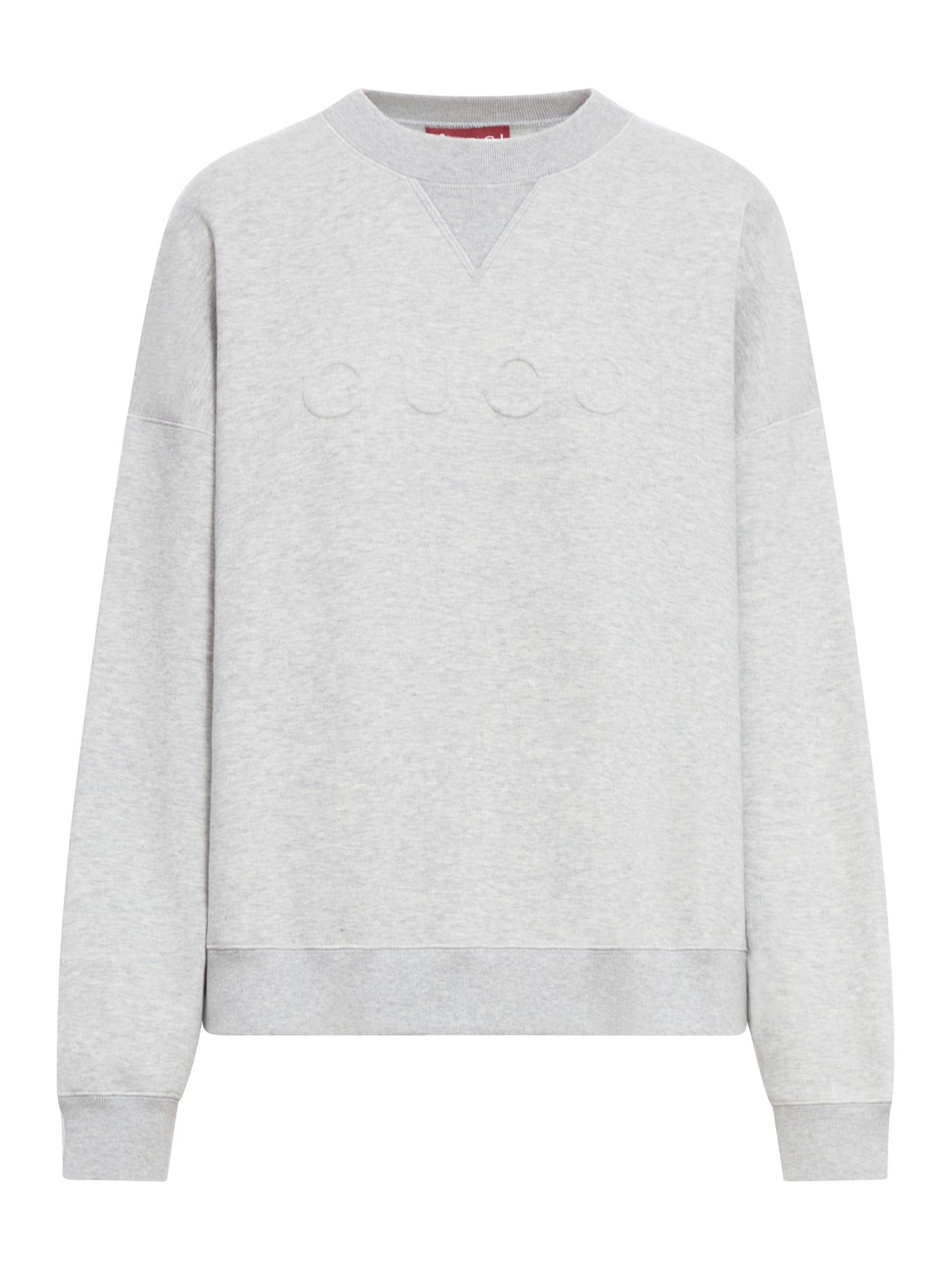 EMBOSSED COTTON JERSEY SWEATSHIRT