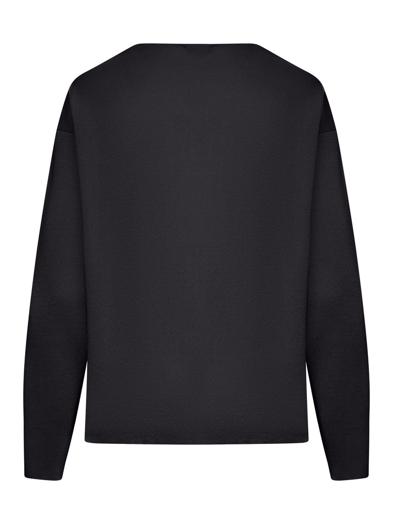 ASYMMETRIC V-NECK SWEATER