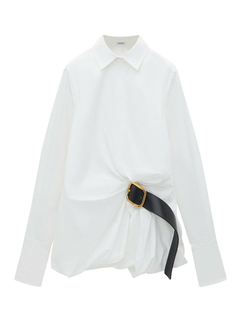 Cotton Belted Shirt