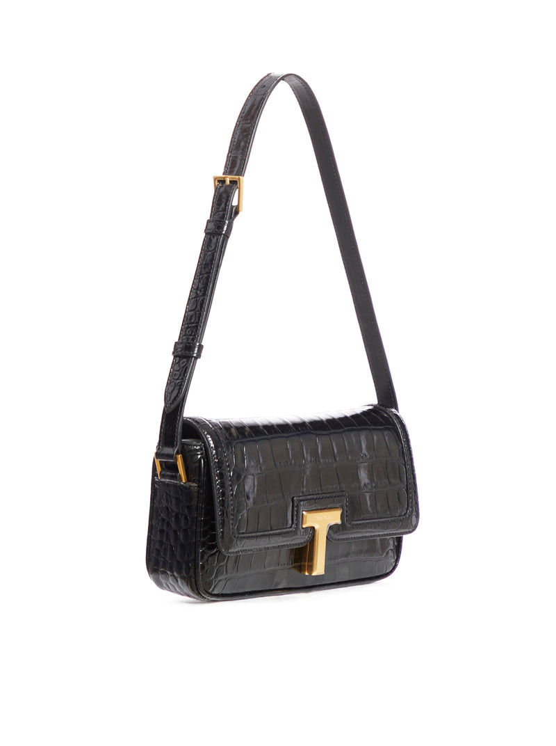 MINI EMBOSSED CROCODILE LEATHER BAG