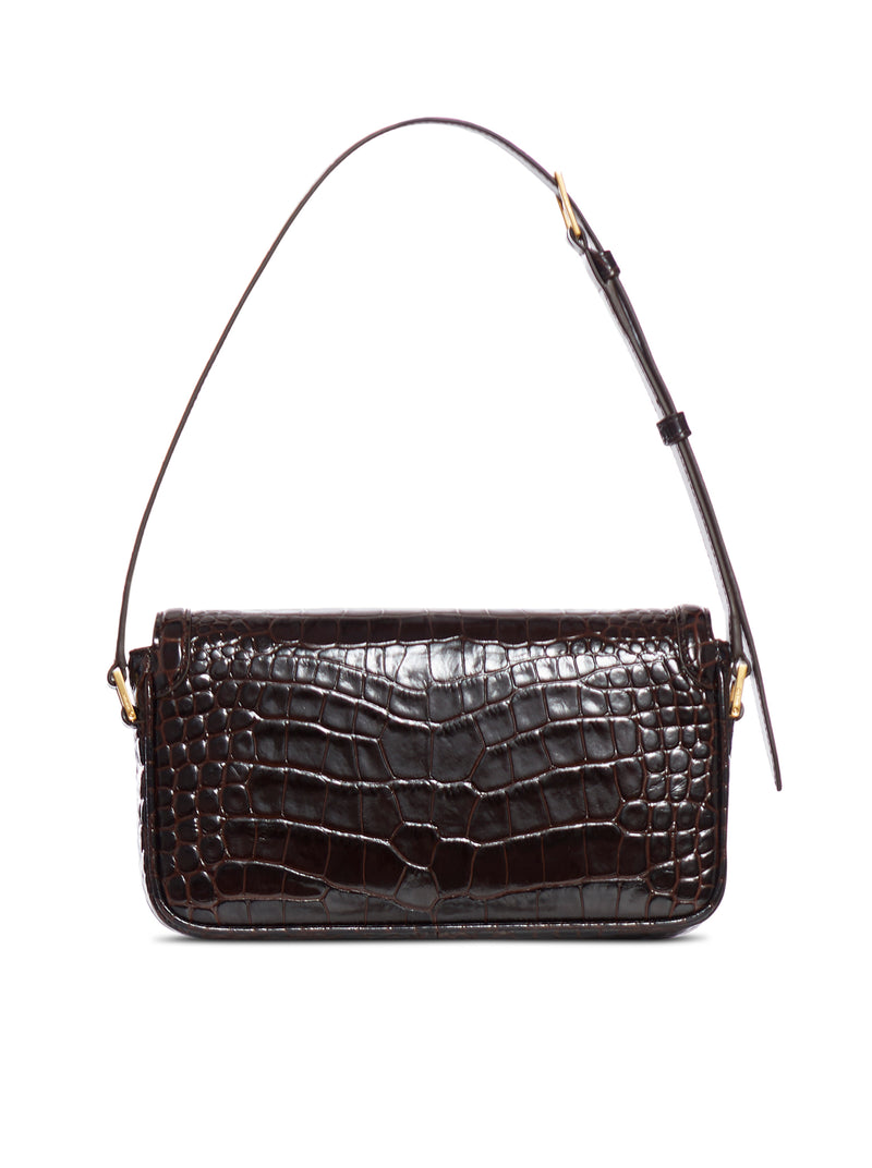 MINI EMBOSSED CROCODILE LEATHER BAG