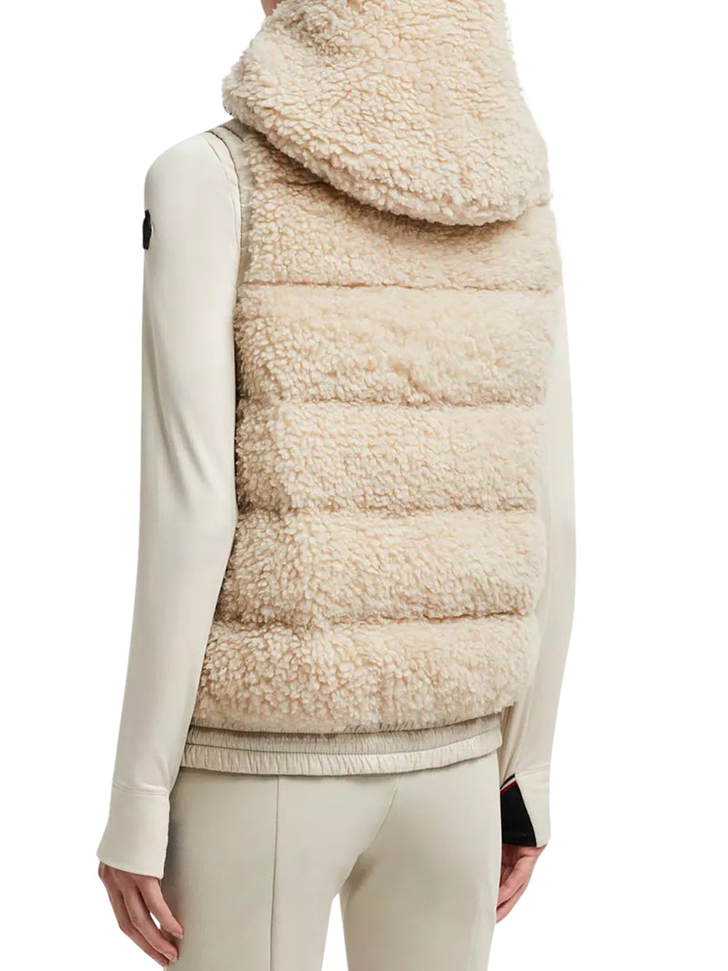 PADDED TEDDY ZIP-UP GILET