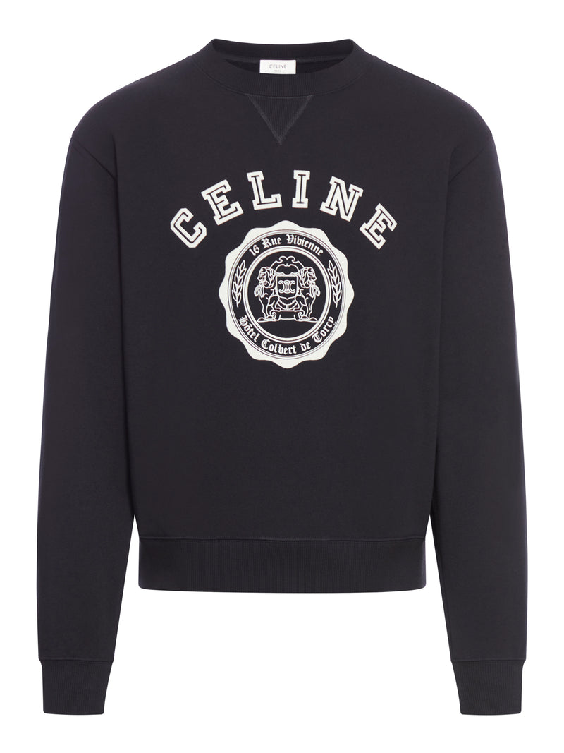 CELINE BLAS LOOSE SWEATSHIRT IN COTTON FLEECE