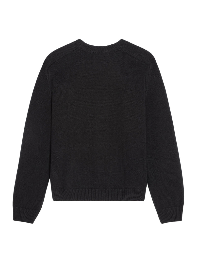 TRIOMPHE CREW NECK SWEATER IN WOOL AND CASHMERE