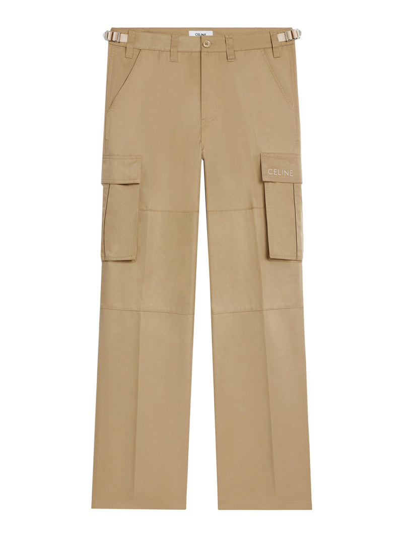 CELINE TECHNICAL COTTON CARGO TROUSERS