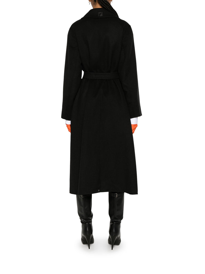 Black wool coat