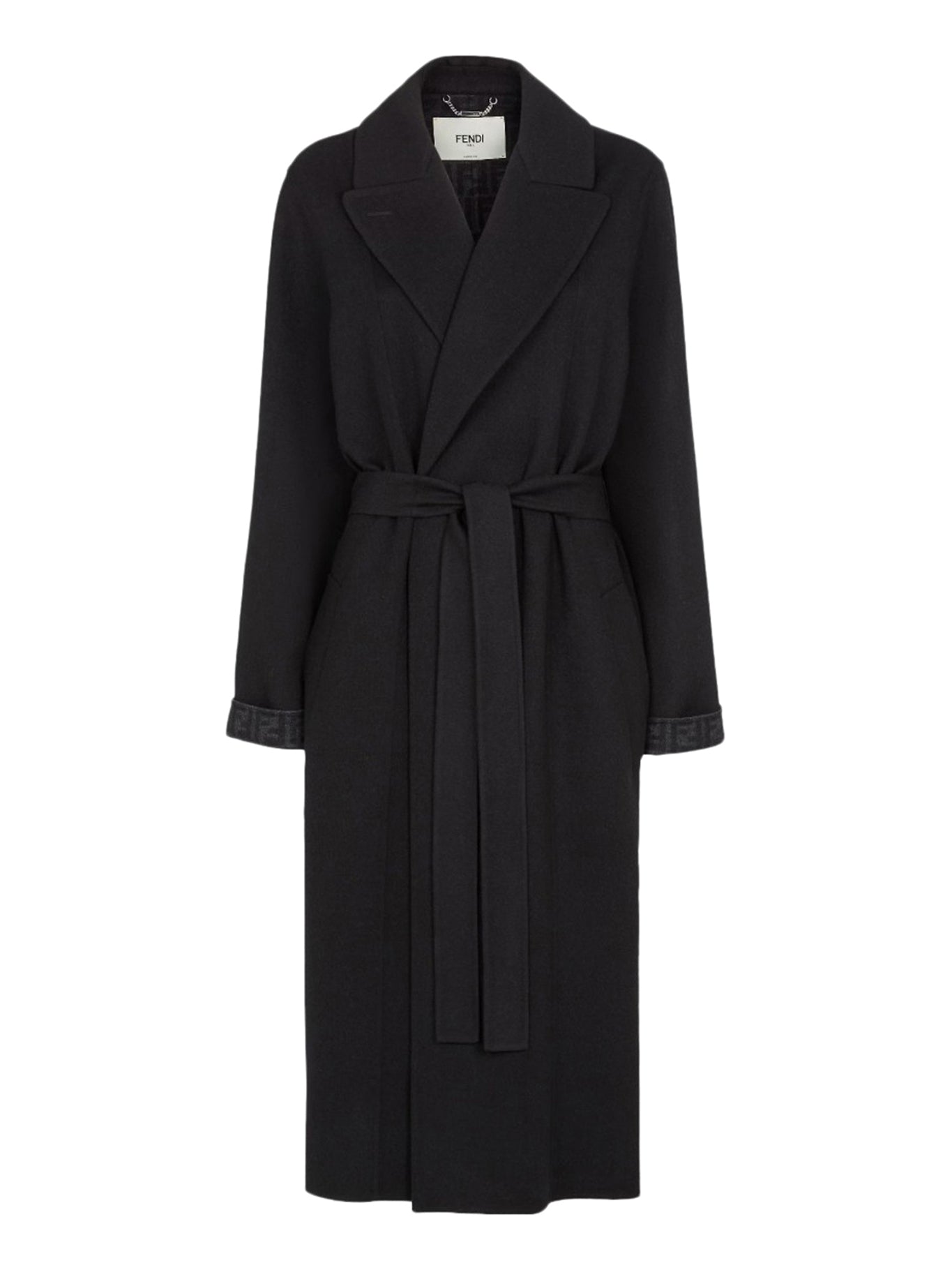 Black wool coat