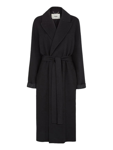 Black wool coat