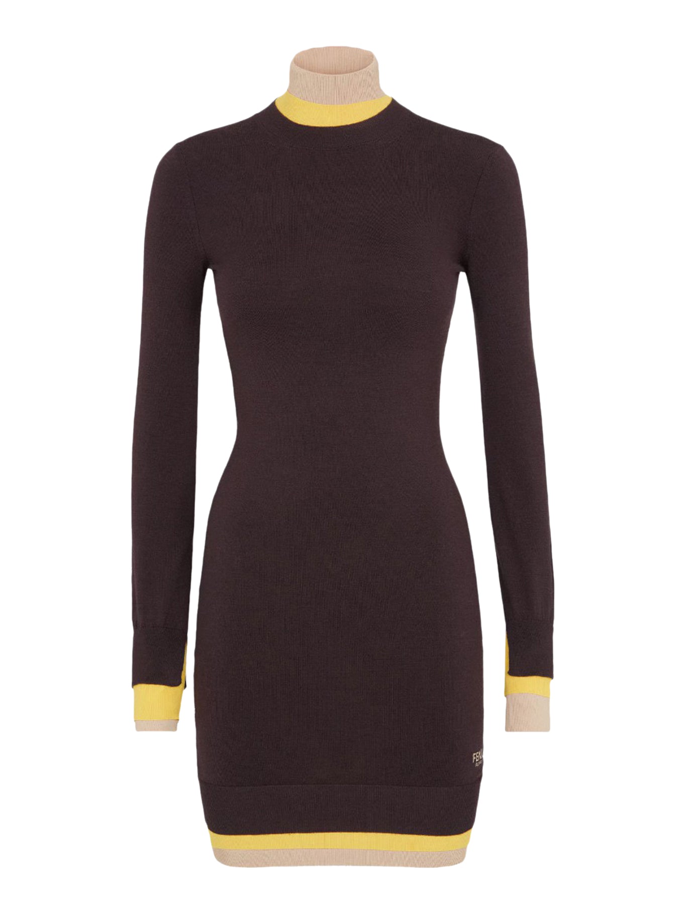 Dark purple wool dress