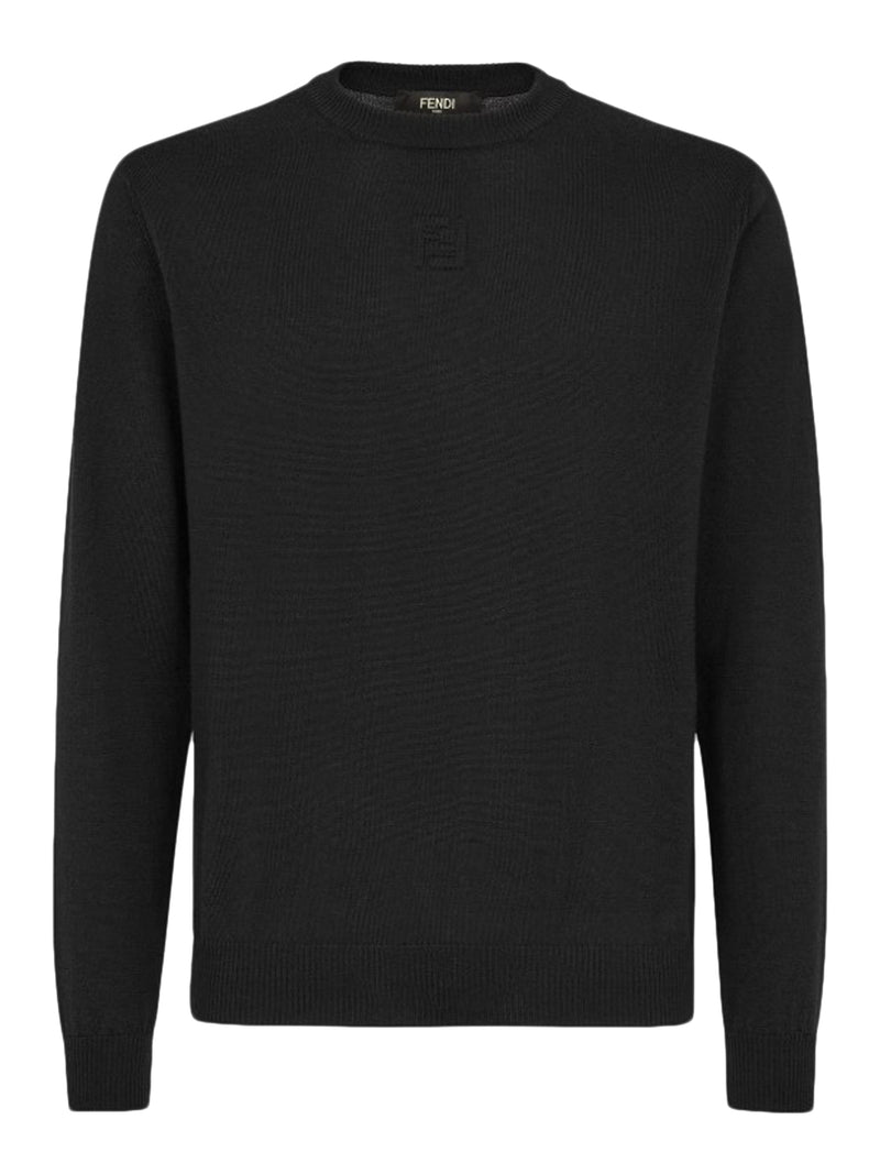 Black wool sweater