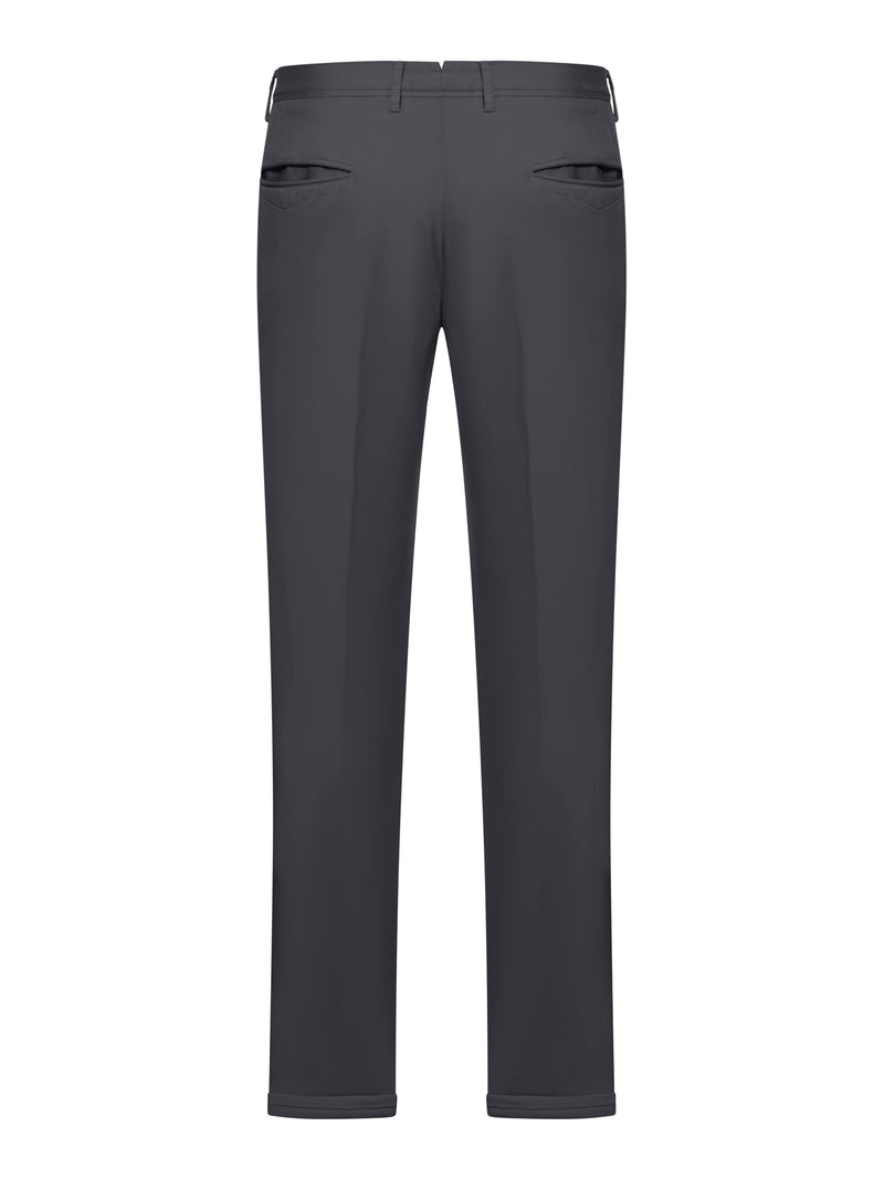 Slim cotton trousers