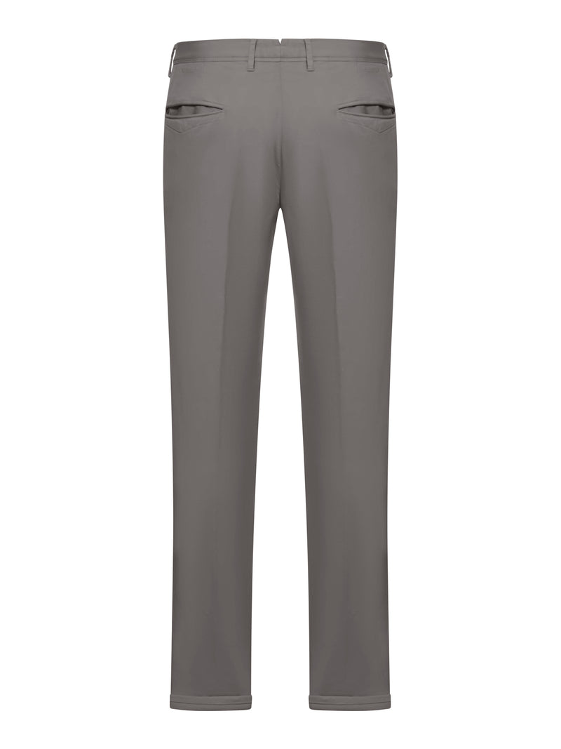 Slim cotton trousers