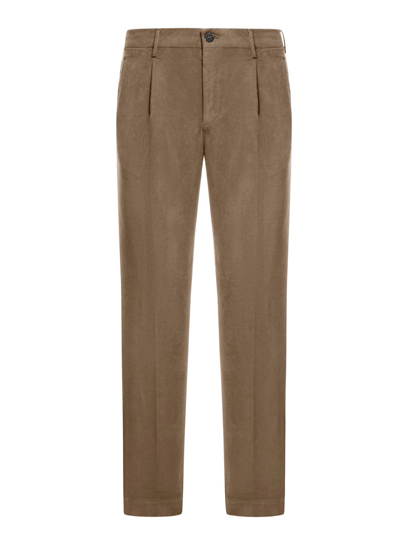 COTTON TROUSERS WITH PLEATS